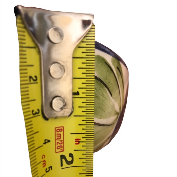 Hand Painted 9” Bowl. 2” deep. Beautiful floral design. No chips, no cracks - Picture 4 of 4